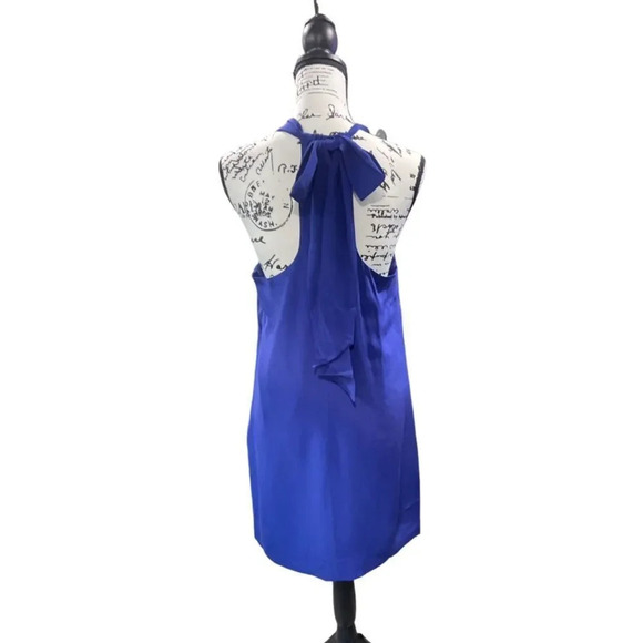 NWOT Va Et Vien Silk Dress Blue  tiered halter BHLDN for Anthropologie 8 - Picture 3 of 7